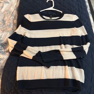 Navy & Cream J.Crew Crewneck